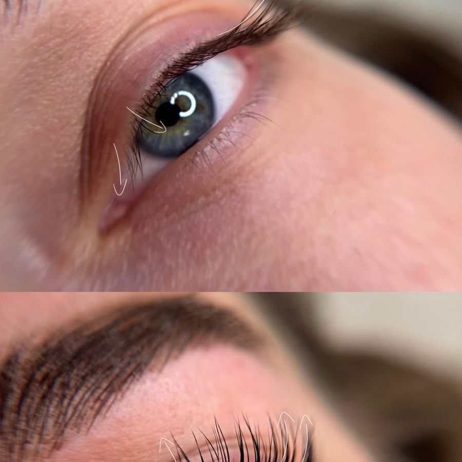 Kórejský lash lift, práca Valentiny Esthetician v Leviciach