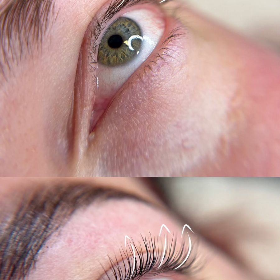 Kórejský lash lift, práca Valentiny Esthetician v Leviciach